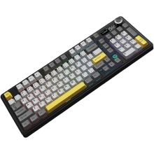 Купити Клавіатура Ajazz AK980 RGB Clear Sky Switch Wireless Black/Gray/Yellow (AK980-CS-BGY) - фото 2