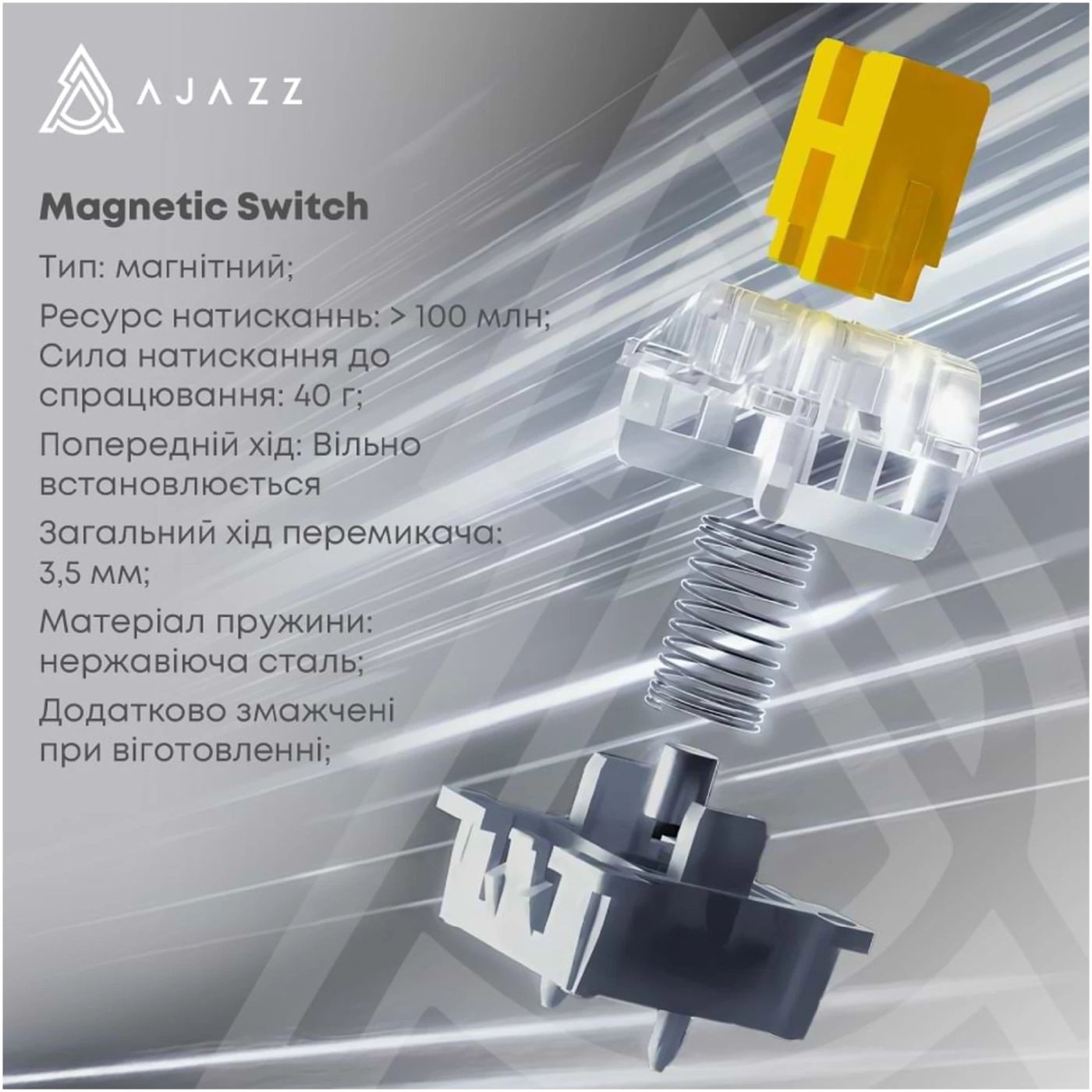 Купить Клавиатура Ajazz AK820 MAX RGB Magnetic Switches Purple/White/Blue (AK820MAX-WM-PWB) - фото 5