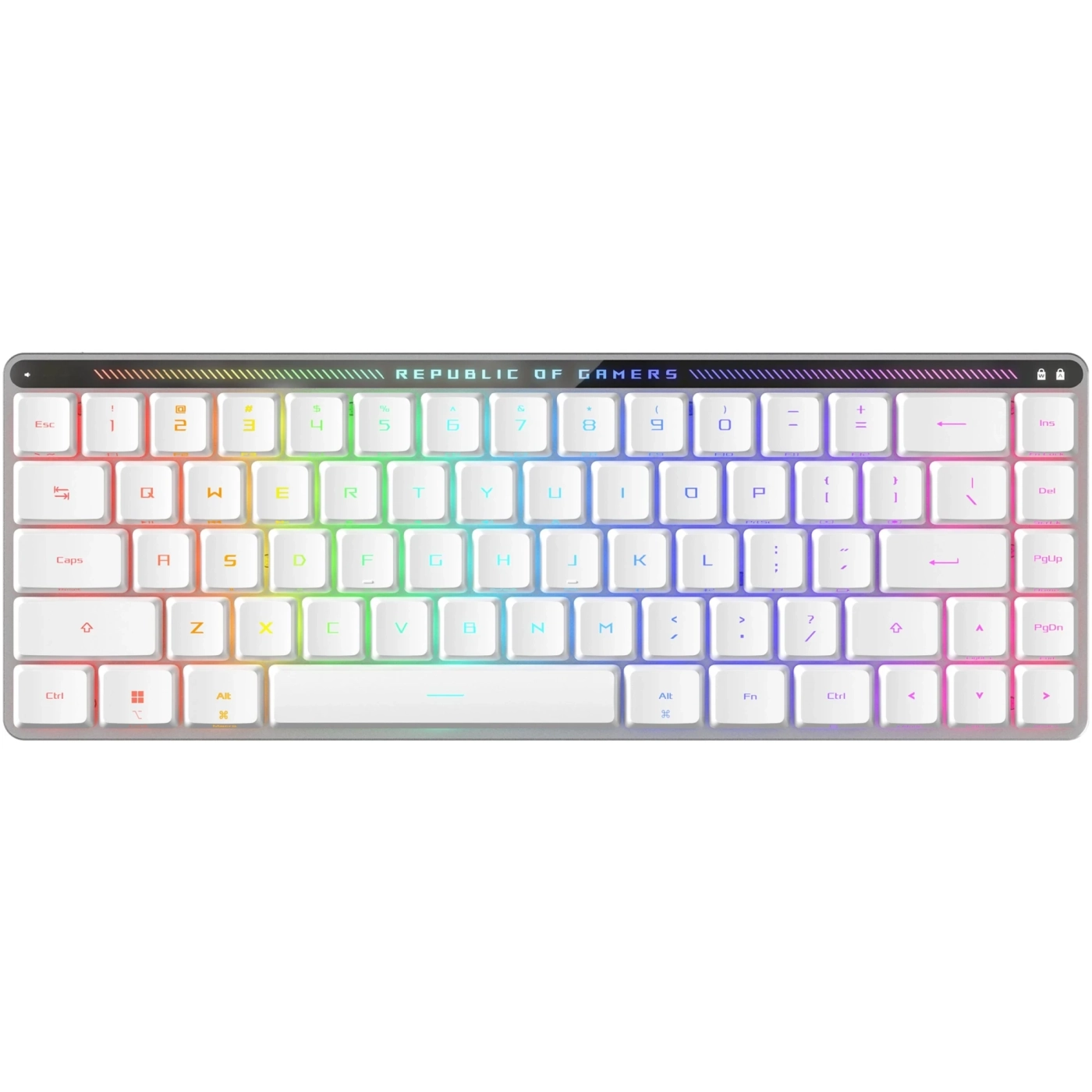 Купити Клавіатура ASUS ROG Falchion RX Red Switch EN/UK RGB White (90MP03EC-BKMA10) - фото 1