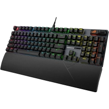Купити Клавіатура ASUS ROG Strix Scope II X NX Snow V2 EN PBT Black (90MP03XF-BKUA20) - фото 3
