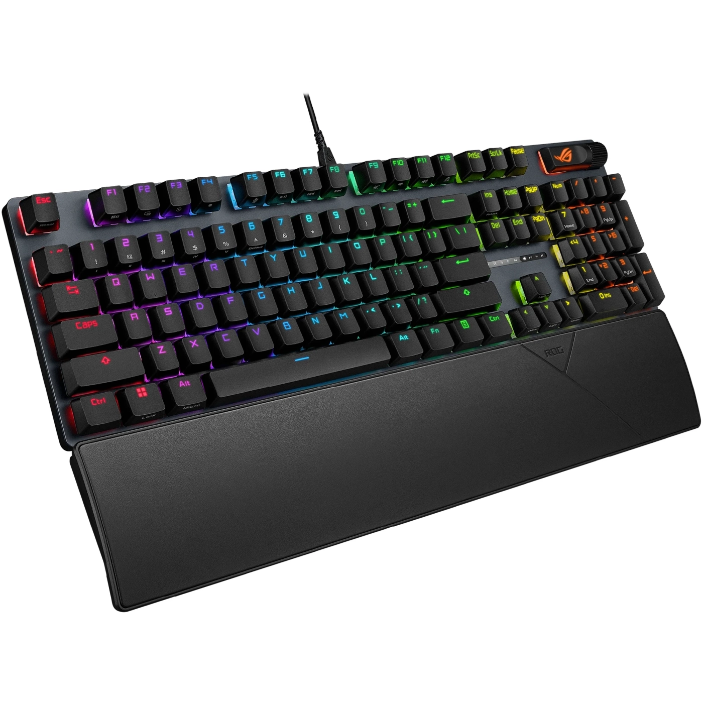 Купити Клавіатура ASUS ROG Strix Scope II X NX Snow V2 EN PBT Black (90MP03XF-BKUA20) - фото 4