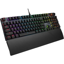 Купити Клавіатура ASUS ROG Strix Scope II X NX Snow V2 EN PBT Black (90MP03XF-BKUA20) - фото 4