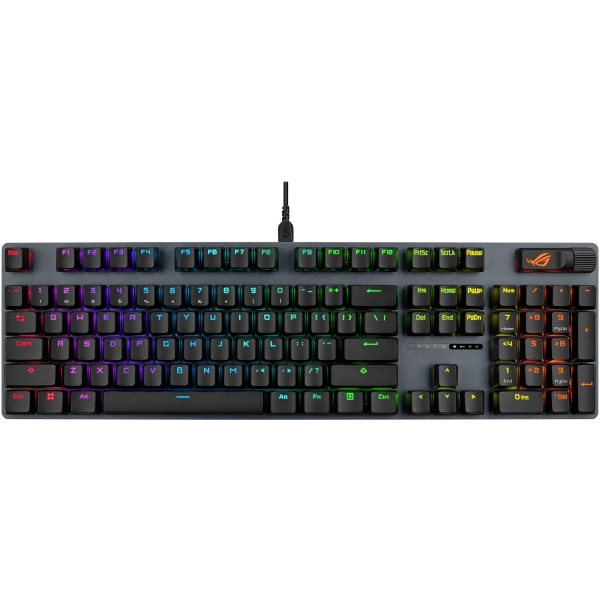 Купити Клавіатура ASUS ROG Strix Scope II X NX Snow V2 EN PBT Black (90MP03XF-BKUA20) - фото 5