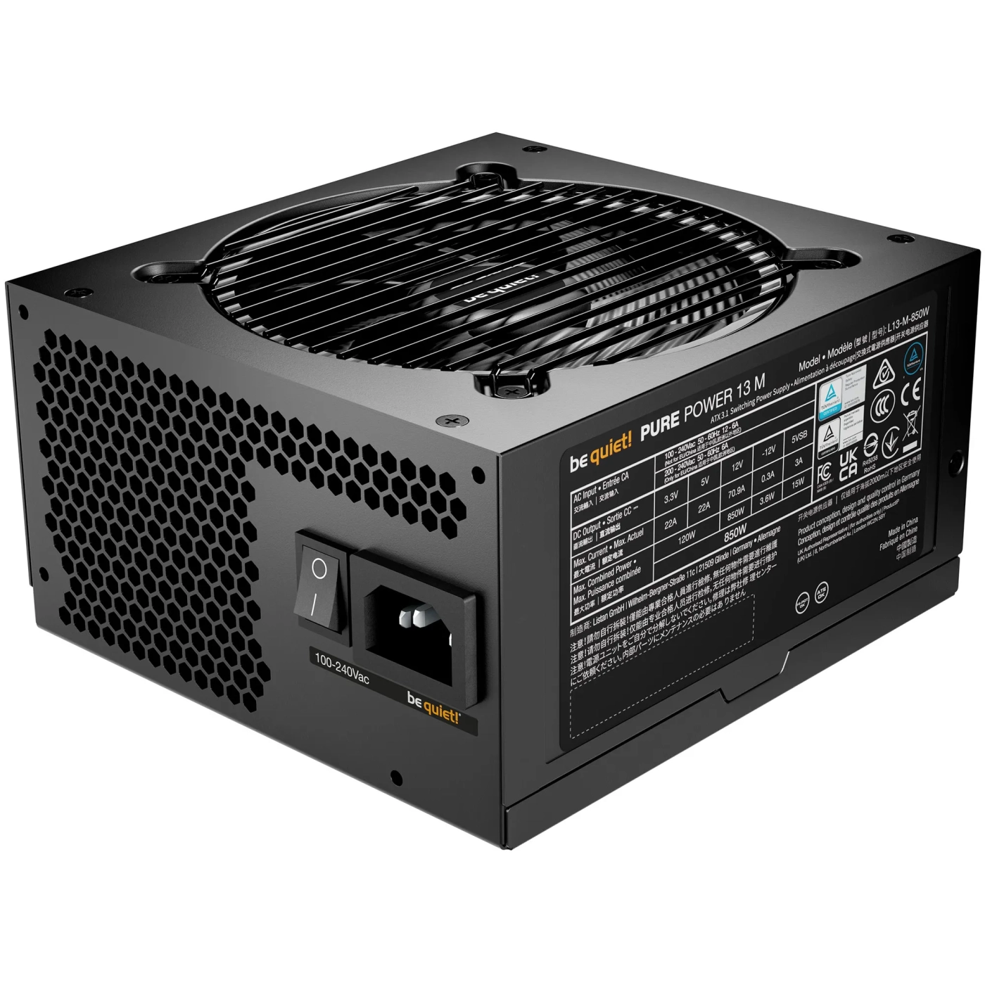 Купити Блок живлення be quiet! PURE POWER 13 M 850W (BP027EU) - фото 2