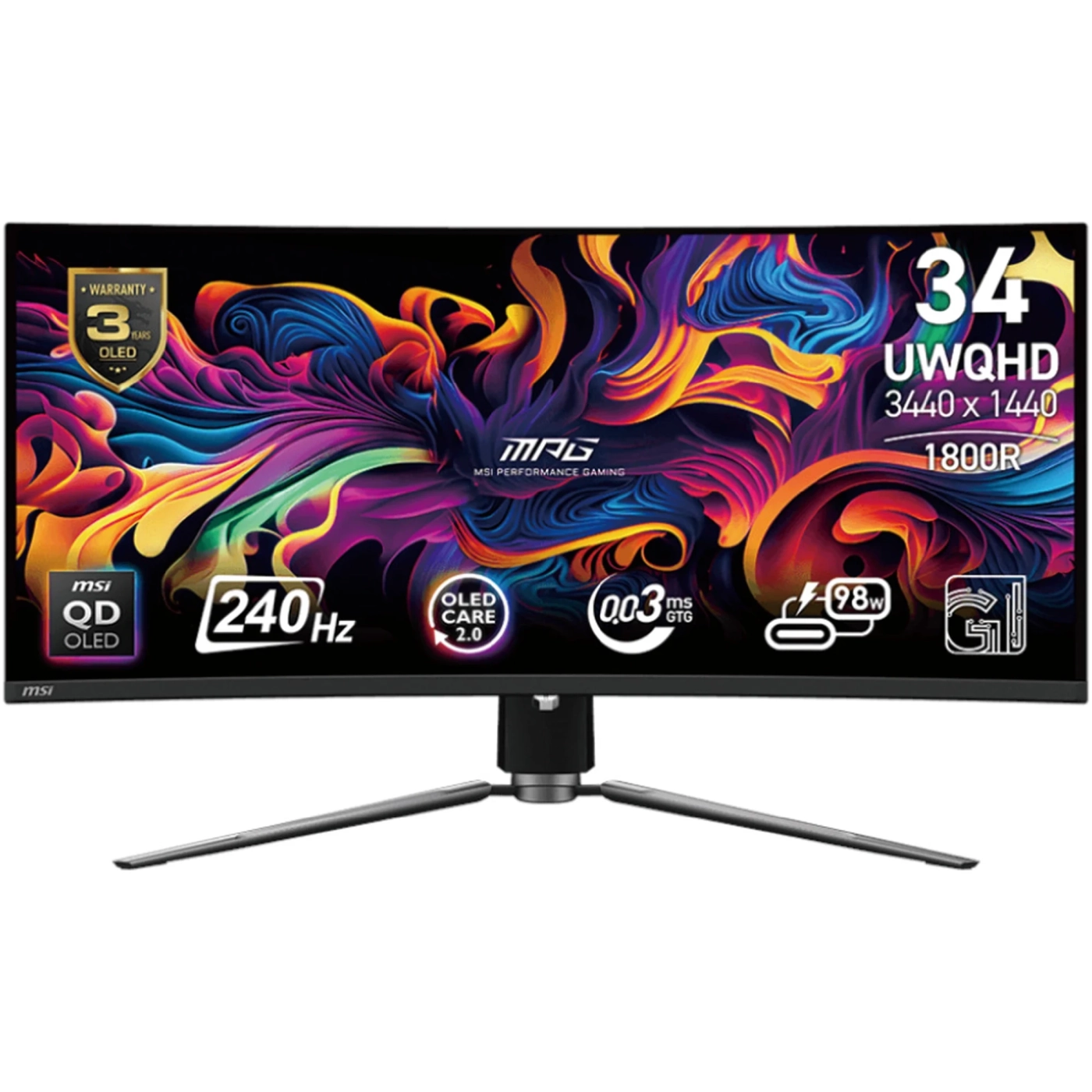 Купити Монітор 34" MSI MPG 341CQPX QD-OLED - фото 1