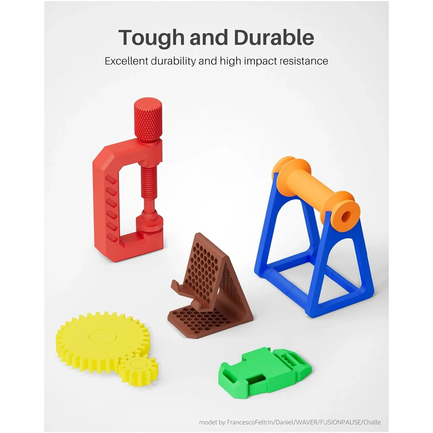 Купить PETG Filament (пластик) для 3D принтера ELEGOO 3кг, 1.75мм, черный (50.203.0629) - фото 3