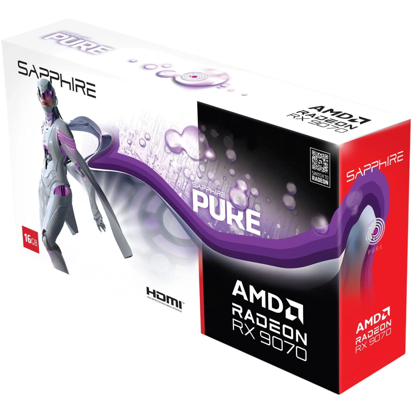 Купить Видеокарта Sapphire AMD Radeon RX 9070 PURE GAMING OC 16GB GDDR6 (11349-02-20G) - фото 7