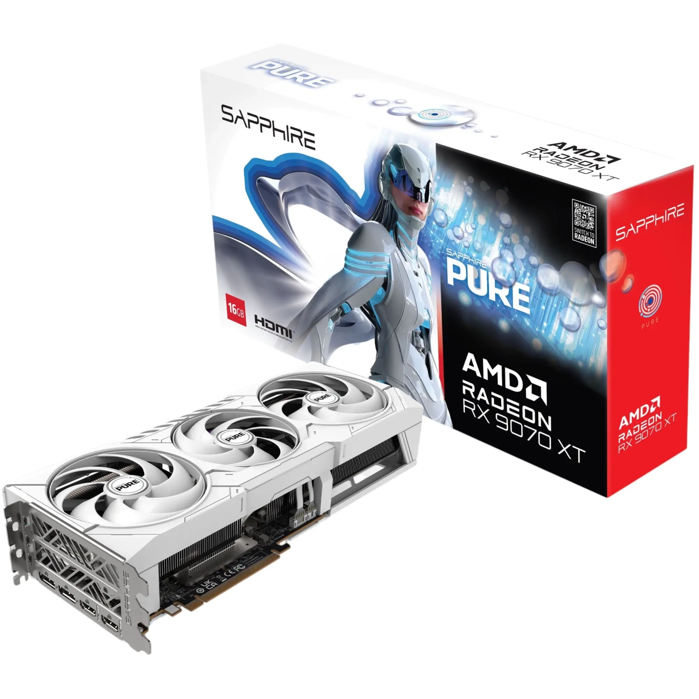 Купити Відеокарта Sapphire AMD Radeon RX 9070 XT PURE GAMING OC 16GB GDDR6 (11348-02-20G) - фото 2