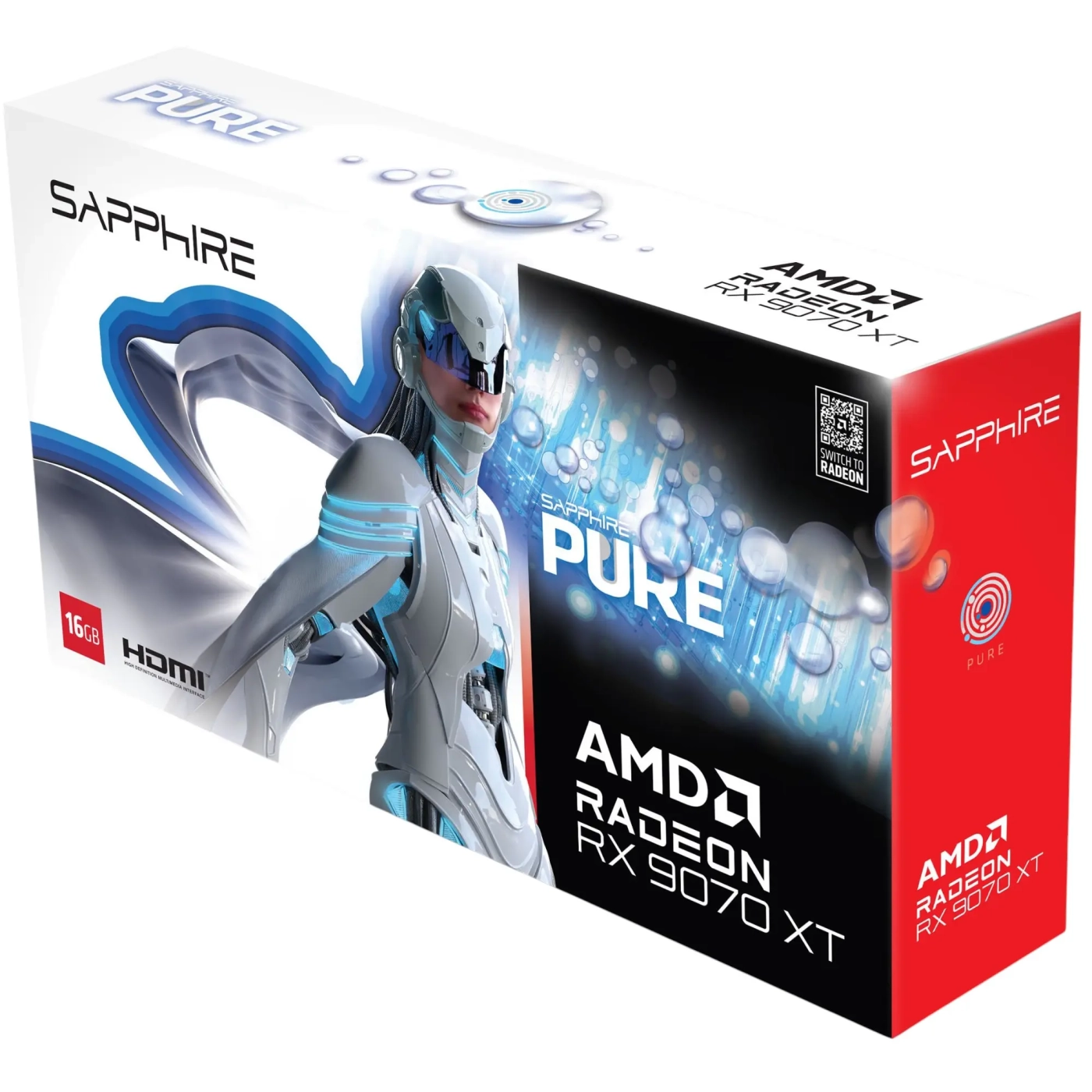 Купити Відеокарта Sapphire AMD Radeon RX 9070 XT PURE GAMING OC 16GB GDDR6 (11348-02-20G) - фото 8