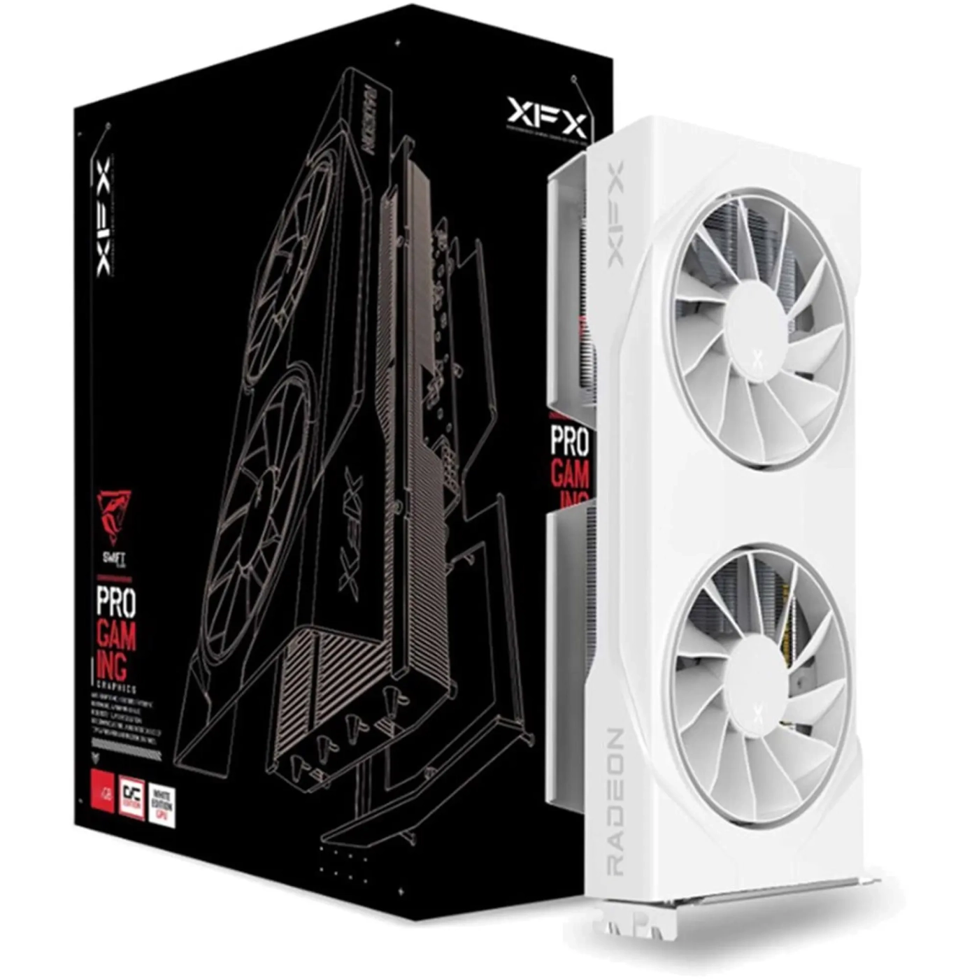 Купить Видеокарта XFX AMD Radeon Radeon 9060 XT Swift OC White 8GB GDDR6 (RX-96TSW8GWQ) - фото 5