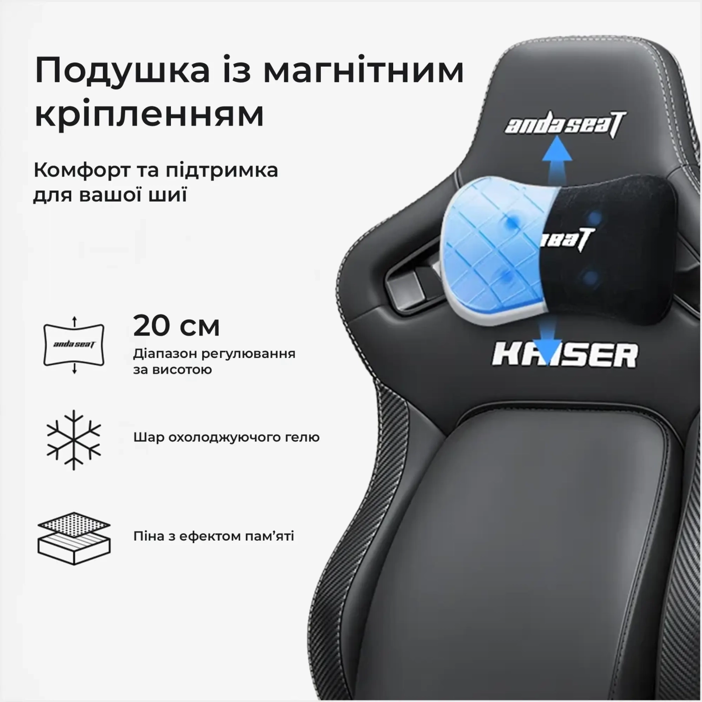 Купити Крісло для геймерів Anda Seat Kaiser 4 V2 Size XL Black Fabric (AD12YDDC-XLL-20-B-CF-03) - фото 13