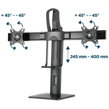 Купити Кріплення для монітора Gembird MS-D2-01 - фото 8