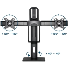 Купити Кріплення для монітора Gembird MS-D2-01 - фото 9