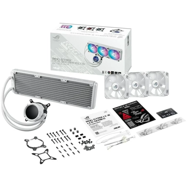 Купити Система водяного охолодження ASUS TUF GAMING LC III 360 ARGB LCD WHT (90RC01A2-B0EAY0) - фото 7