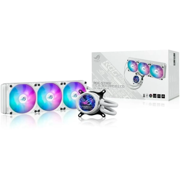 Купити Система водяного охолодження ASUS TUF GAMING LC III 360 ARGB LCD WHT (90RC01A2-B0EAY0) - фото 8