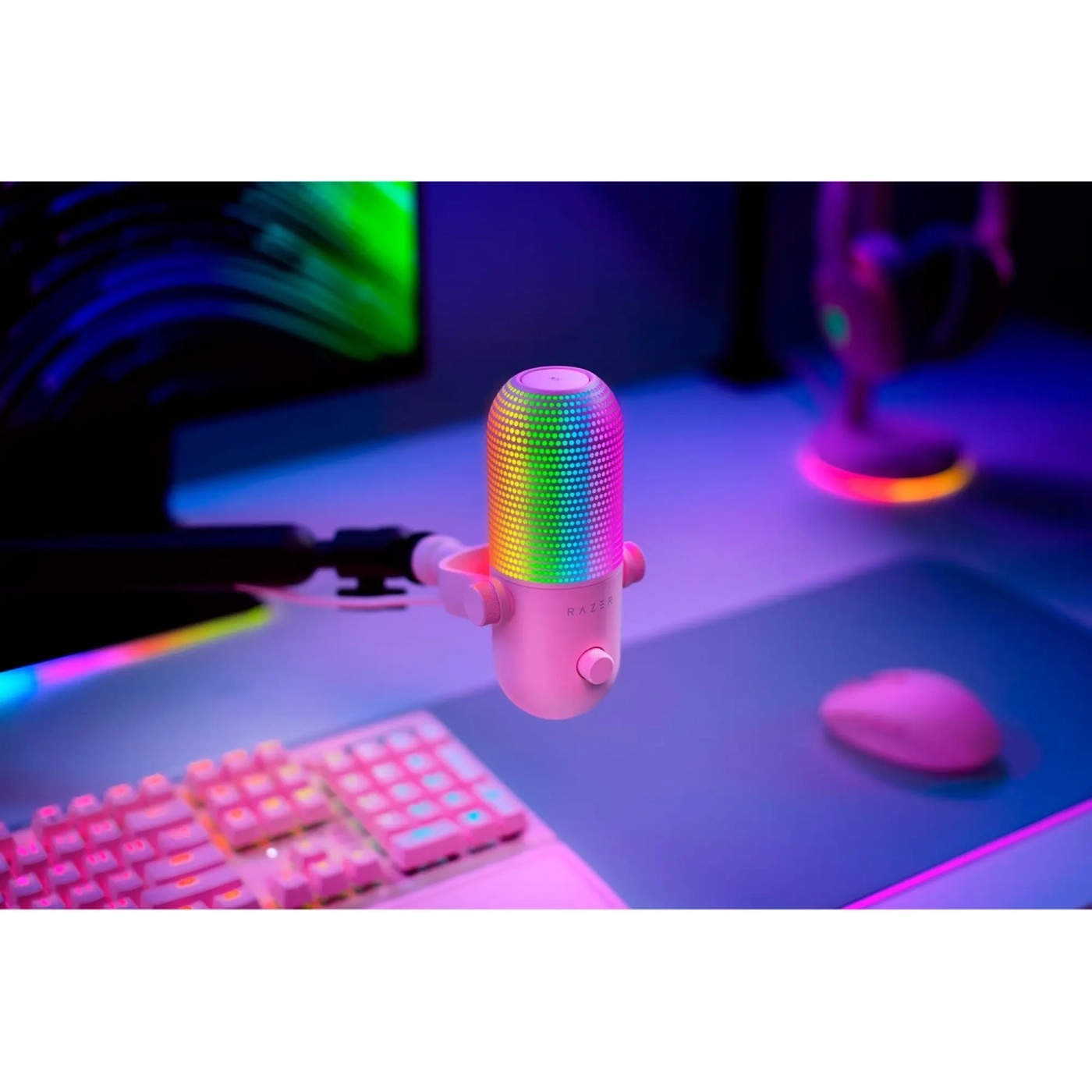 Купити Мікрофон Razer Seiren V3 Chroma Quartz (RZ19-05060300-R3M1) - фото 5