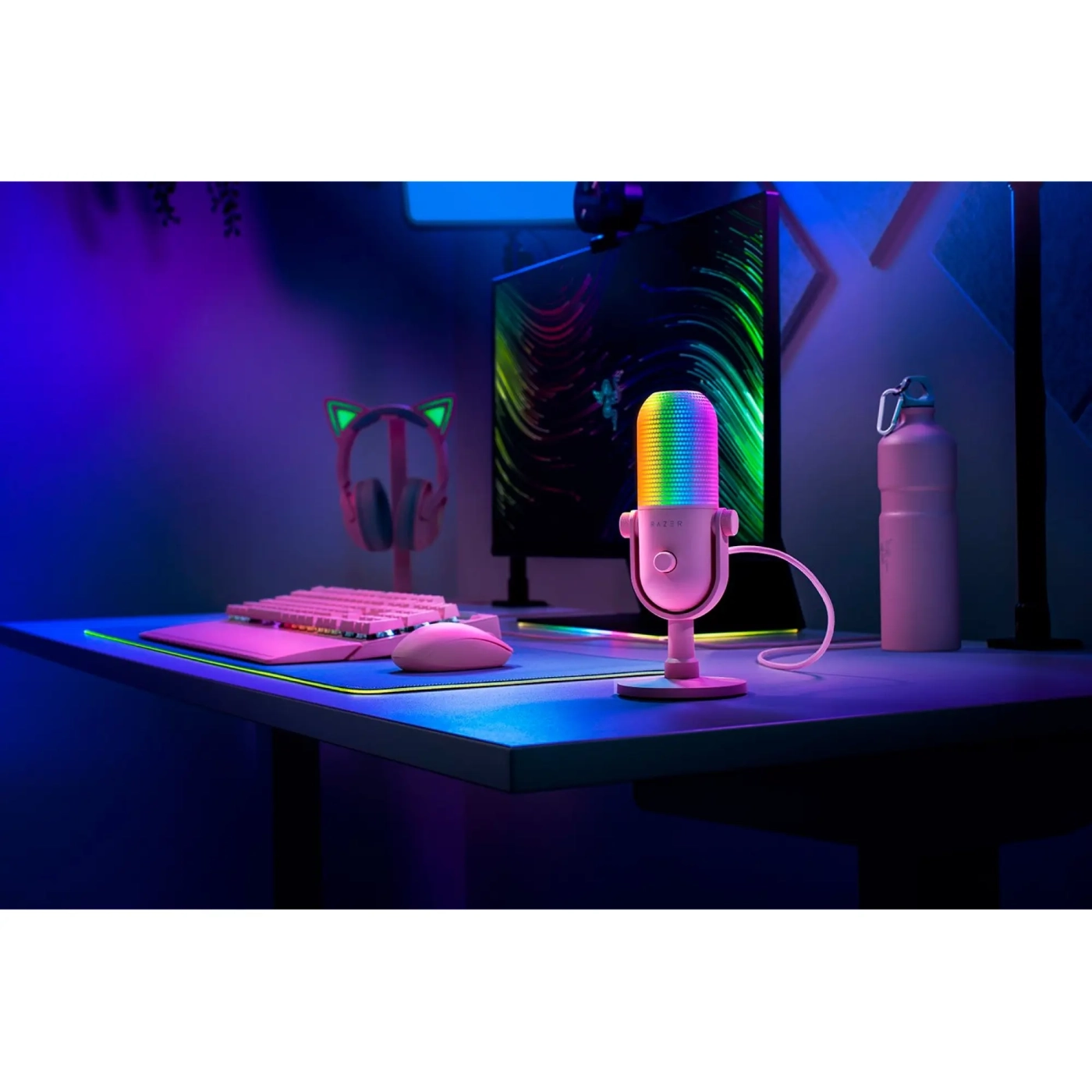 Купити Мікрофон Razer Seiren V3 Chroma Quartz (RZ19-05060300-R3M1) - фото 6