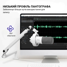 Купити Мікрофон Fifine T688W White - фото 8
