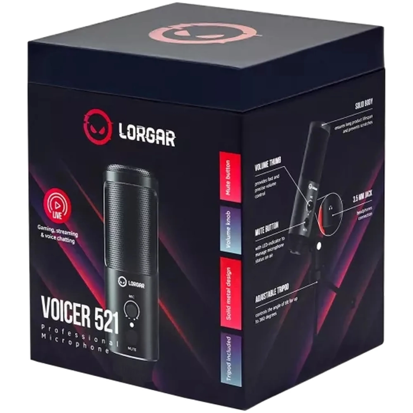 Купити Мікрофон Lorgar Voicer 521 (LRG-CMT521) - фото 5