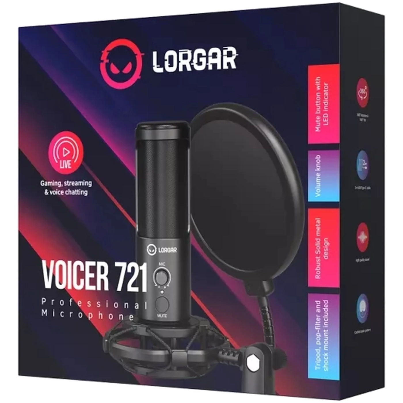 Купить Микрофон Lorgar Voicer 721 (LRG-CMT721) - фото 10