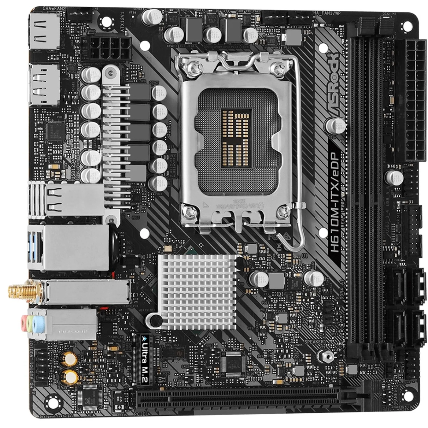 Купити Материнська плата ASRock H610M-ITX/eDP - фото 2