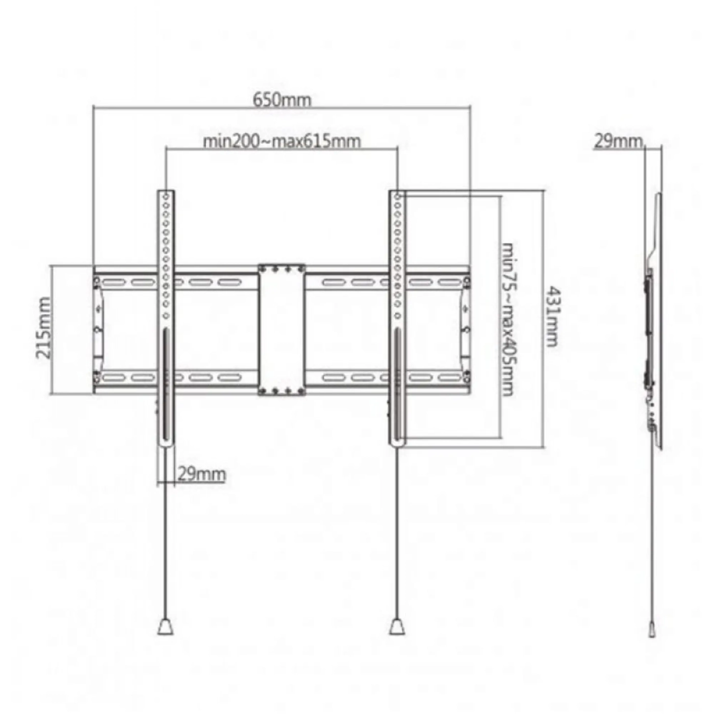 Купити Кріплення для телевізора (кронштейн) Gembird WM-80F-01 - фото 3