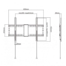 Купити Кріплення для телевізора (кронштейн) Gembird WM-80F-01 - фото 3