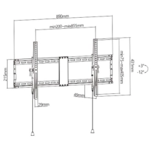 Купити Кріплення для телевізора (кронштейн) Gembird WM-90T-01 - фото 4