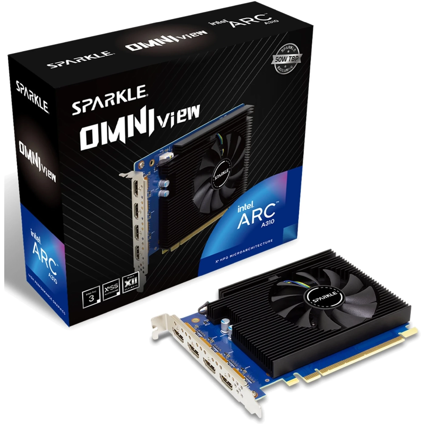 Купити Відеокарта Sparkle Intel Arc A310 OMNI View 4GB GDDR6 (SA310F-4G) - фото 4