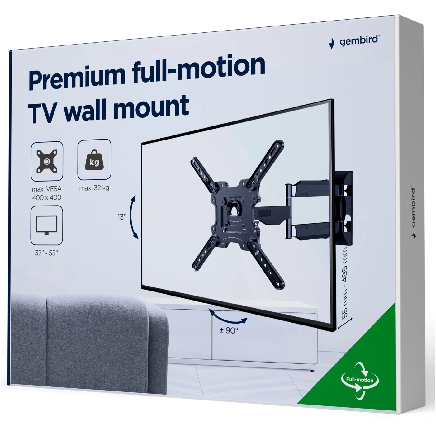 Купить Кронштейн Gembird WM-55ST-01 - фото 7