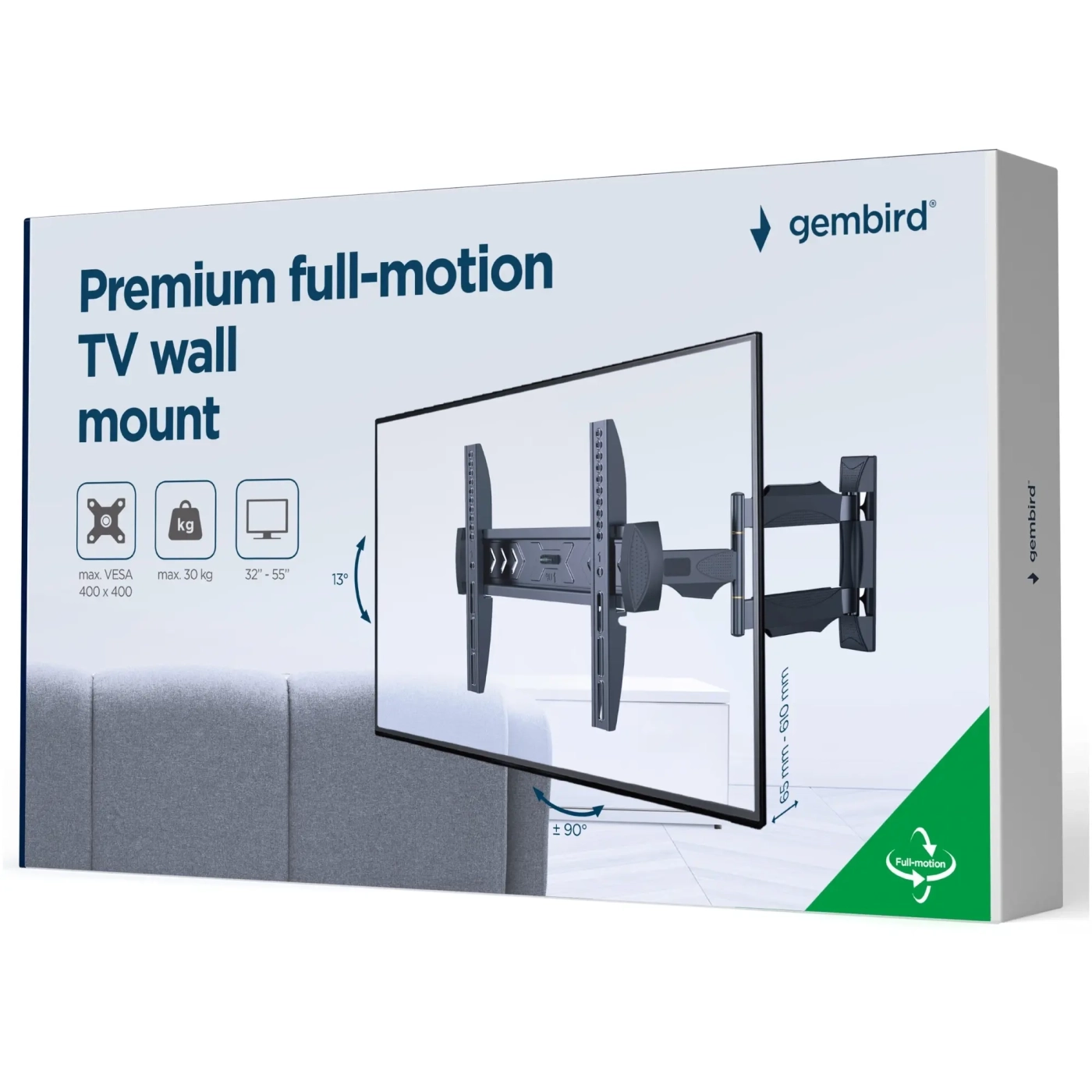 Купити Кронштейн Gembird WM-55ST-02 - фото 8