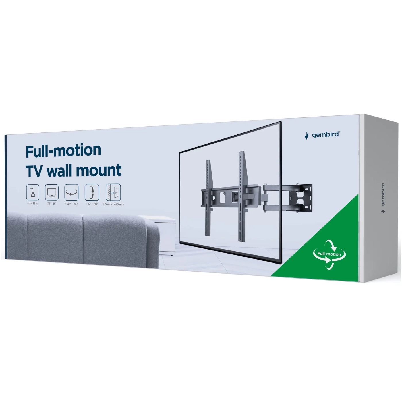 Купити Кронштейн Gembird WM-55ST-03 - фото 11