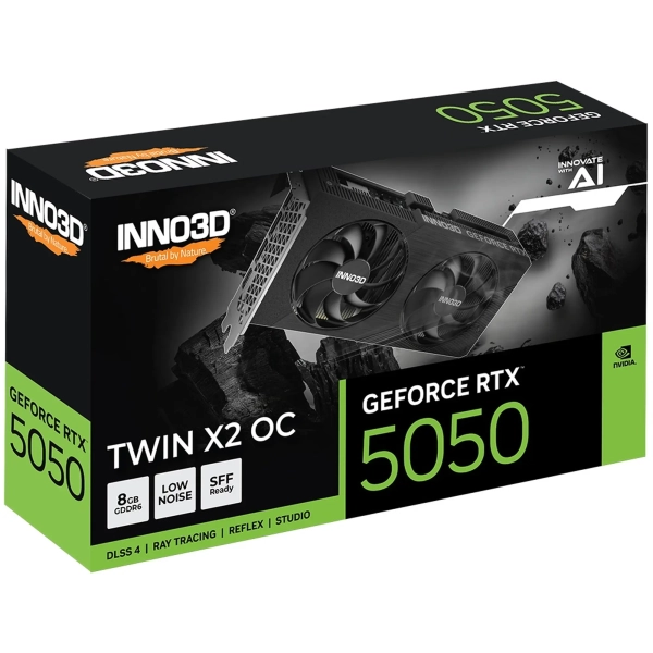 Купить Видеокарта Inno3D Nvidia GeForce RTX 5050 TWIN X2 OC 8GB (N50502-08D6X-174071N) - фото 3
