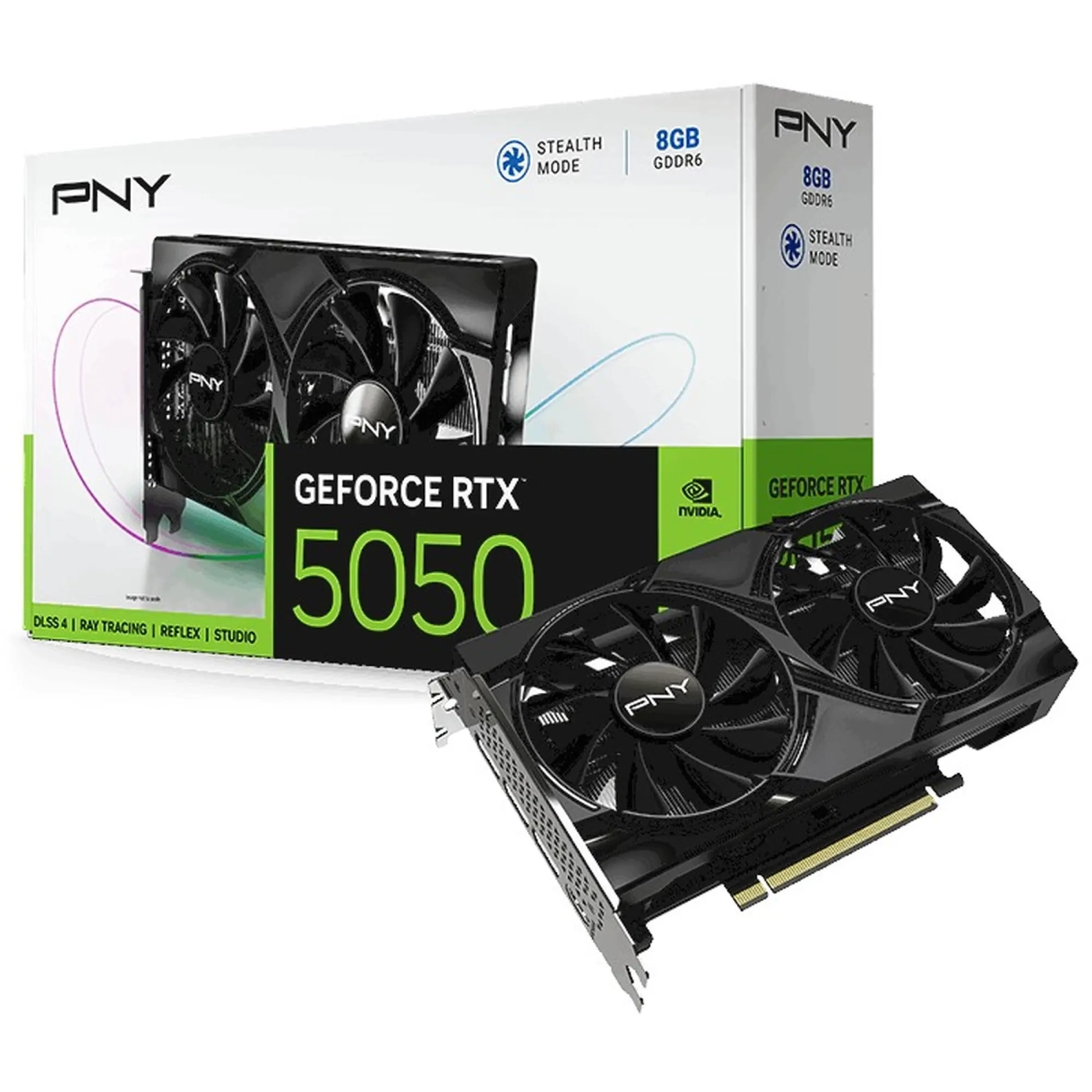 Купить Видеокарта PNY Nvidia GeForce RTX 5050 Dual Fan 8G (VCG50508DFXPB1) - фото 8