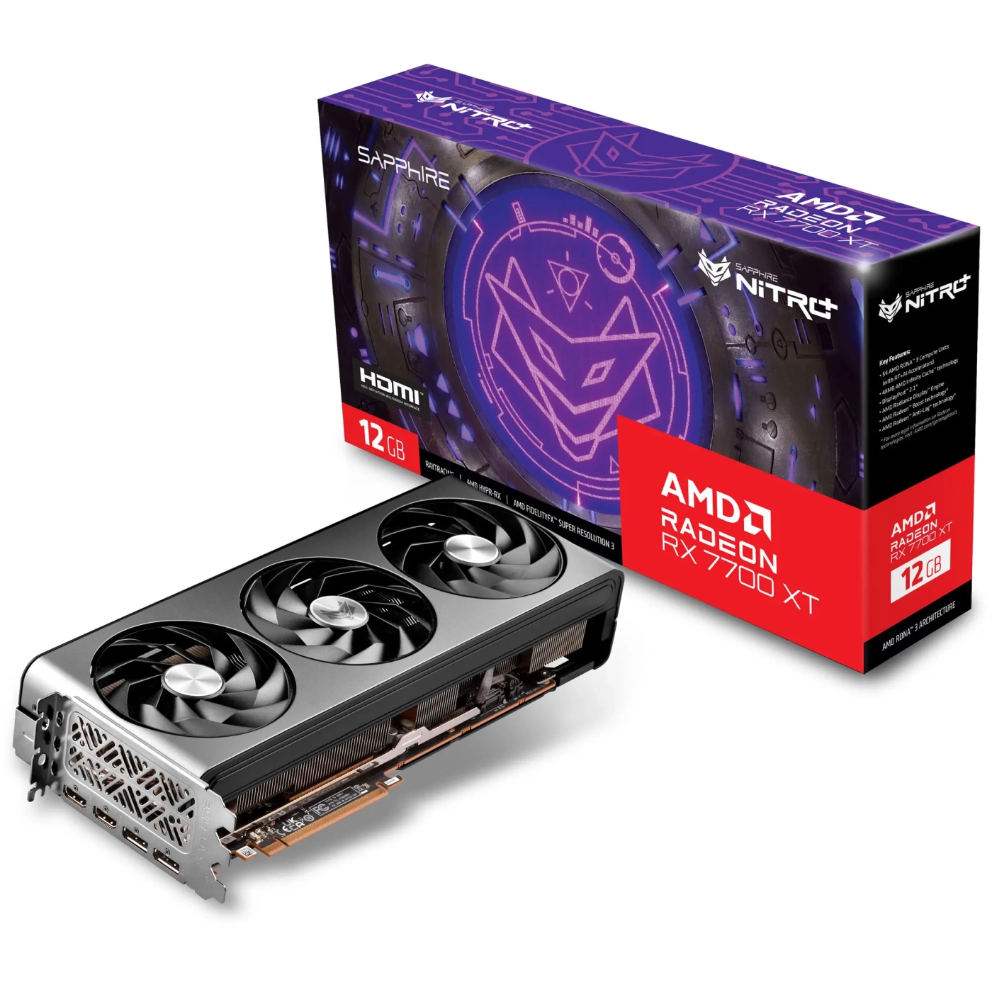 Купити Відеокарта Sapphire AMD Radeon RX 7700 XT NITRO+ GAMING OC 12GB GDDR6 (11335-02-20G) - фото 6