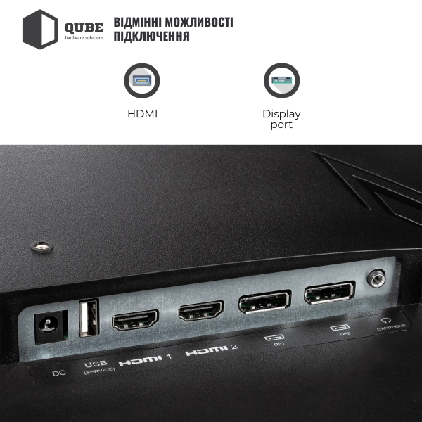 Купить Монитор 25" QUBE Overlord G25F360H - фото 6