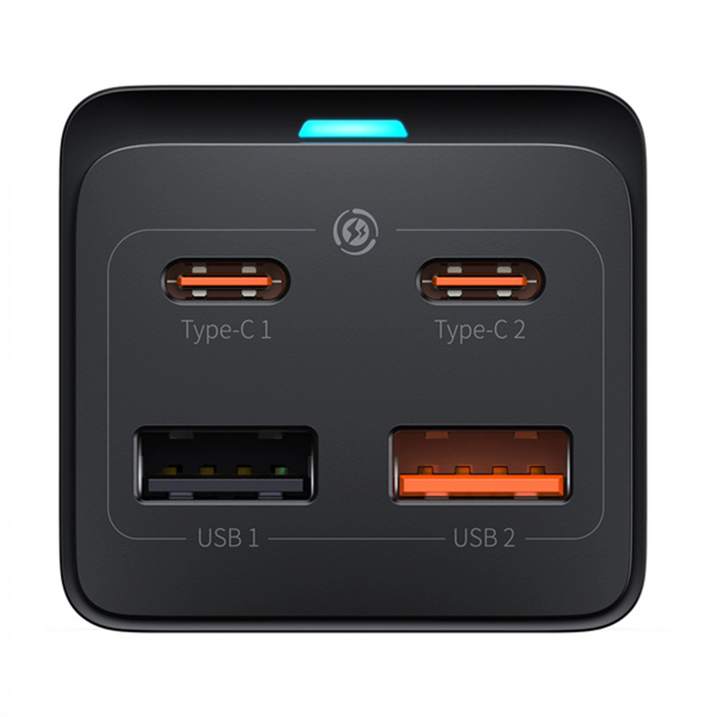 Купити Зарядний пристрій Baseus GaN3 Pro Desktop Powerstrip AC+2U+2C 65W EU Black (Include charging Cable Type-C) - фото 3