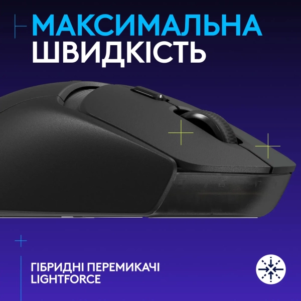 Купить Мышь Logitech G309 Lightspeed Wireless/Bluetooth Black (910-007199) - фото 2