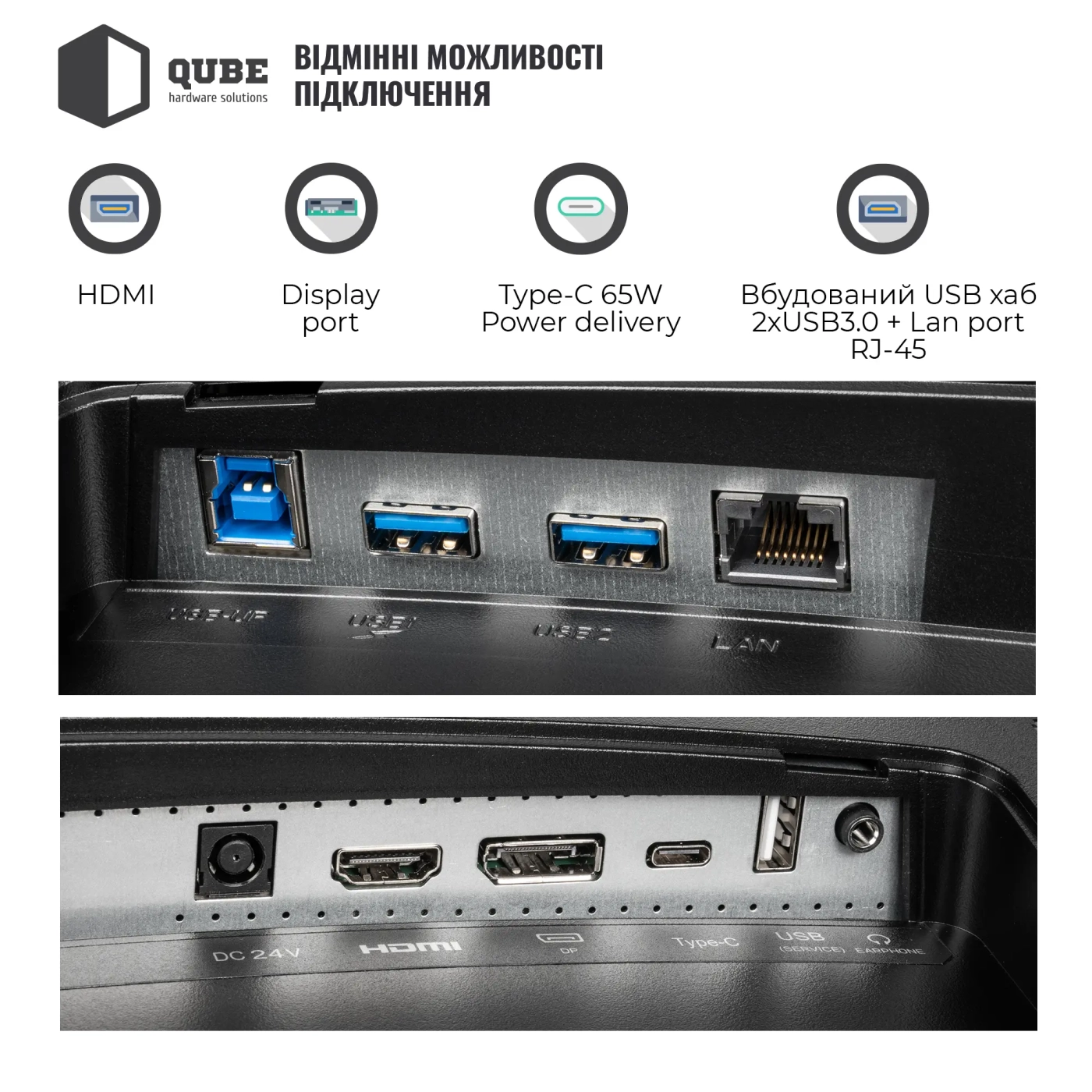 Купить Монитор 34" QUBE Overlord C34UQ180HC - фото 6