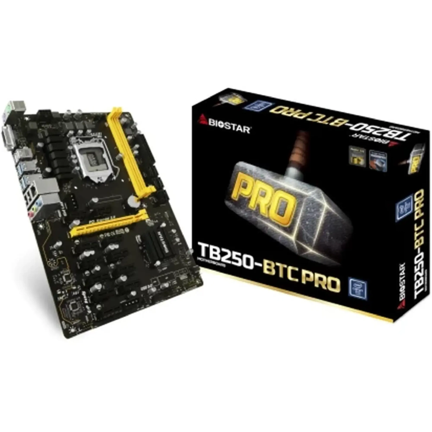 Купить Уценка Материнская плата Biostar TB250-BTC (IB25CAHS-01_60011B80200337) - фото 2