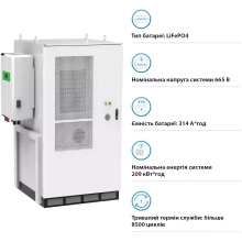 Купить Система хранения энергии GSL BESS-R209K 665.6V 314Ah 209kWh LiFePO4 IP65, Fire Extinguisher, AirConditioner with Air channel (GSL-BESS-R209K) - фото 3