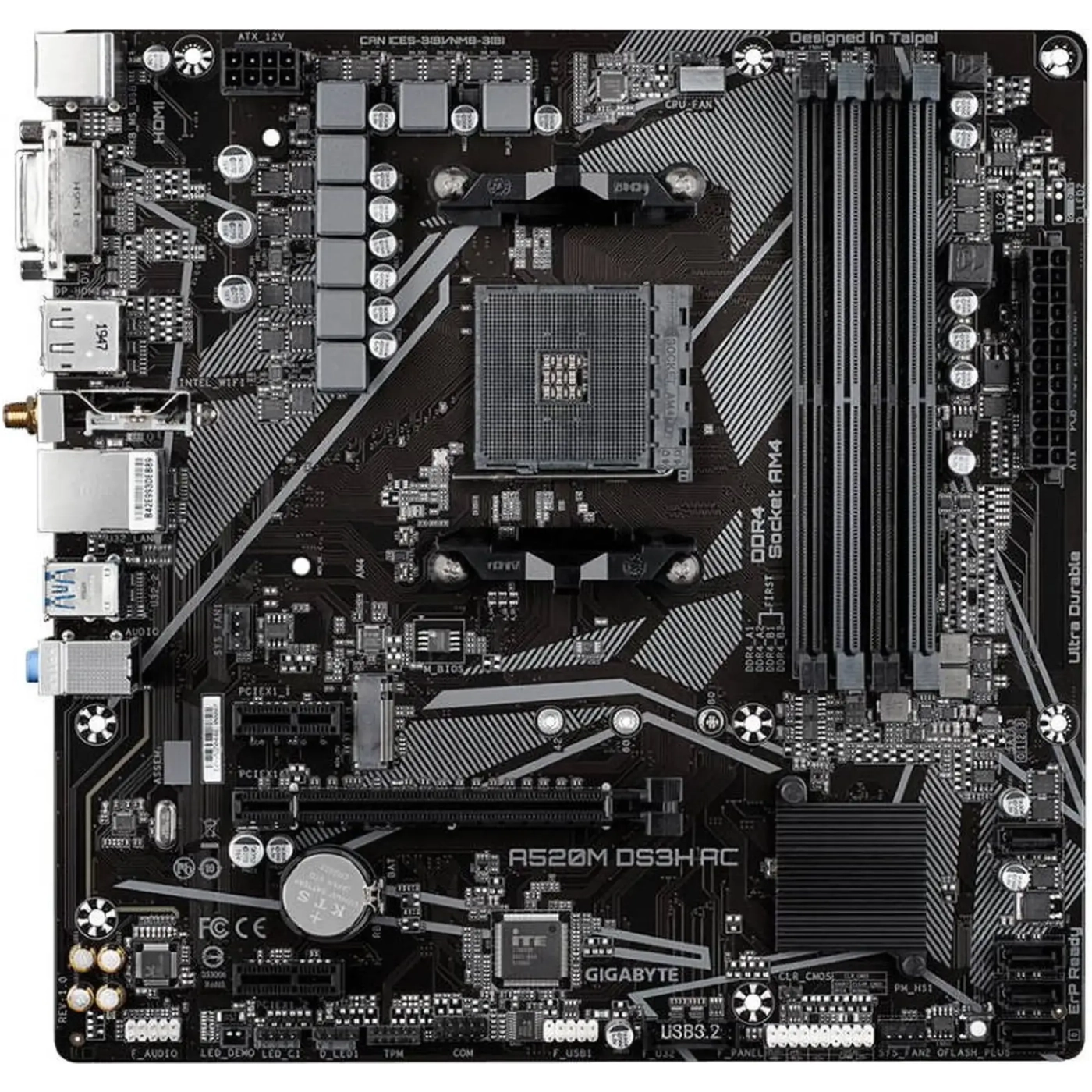 Купити Материнська плата GIGABYTE A520M DS3H AC - фото 1