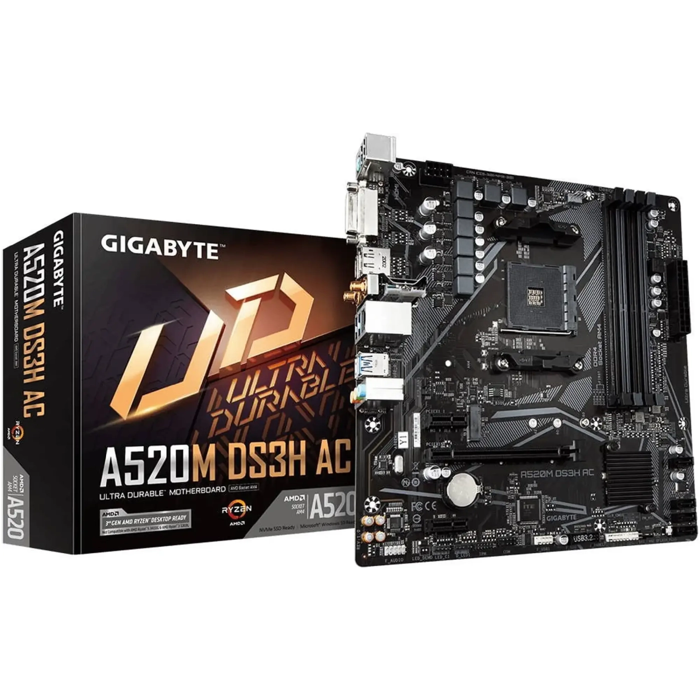 Купити Материнська плата GIGABYTE A520M DS3H AC - фото 5