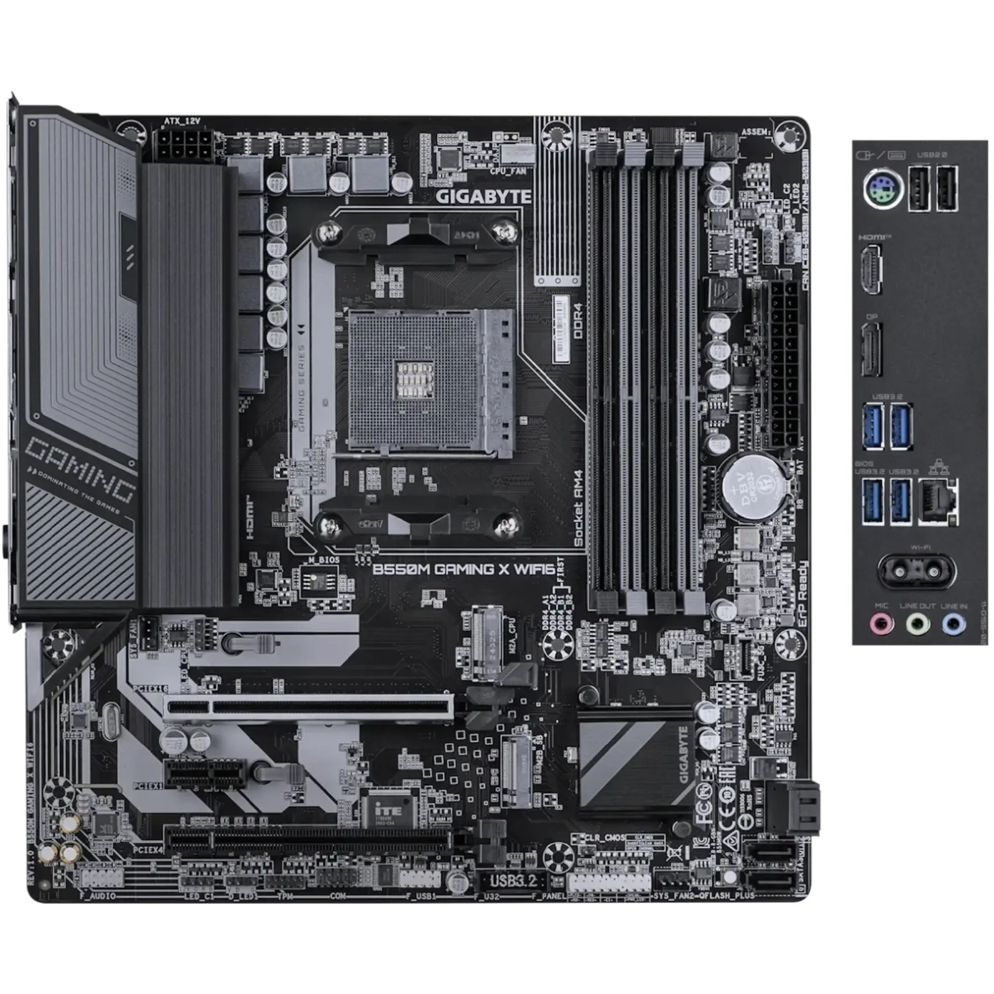 Купити Материнська плата GIGABYTE B550M GAMING X WIFI6 - фото 1