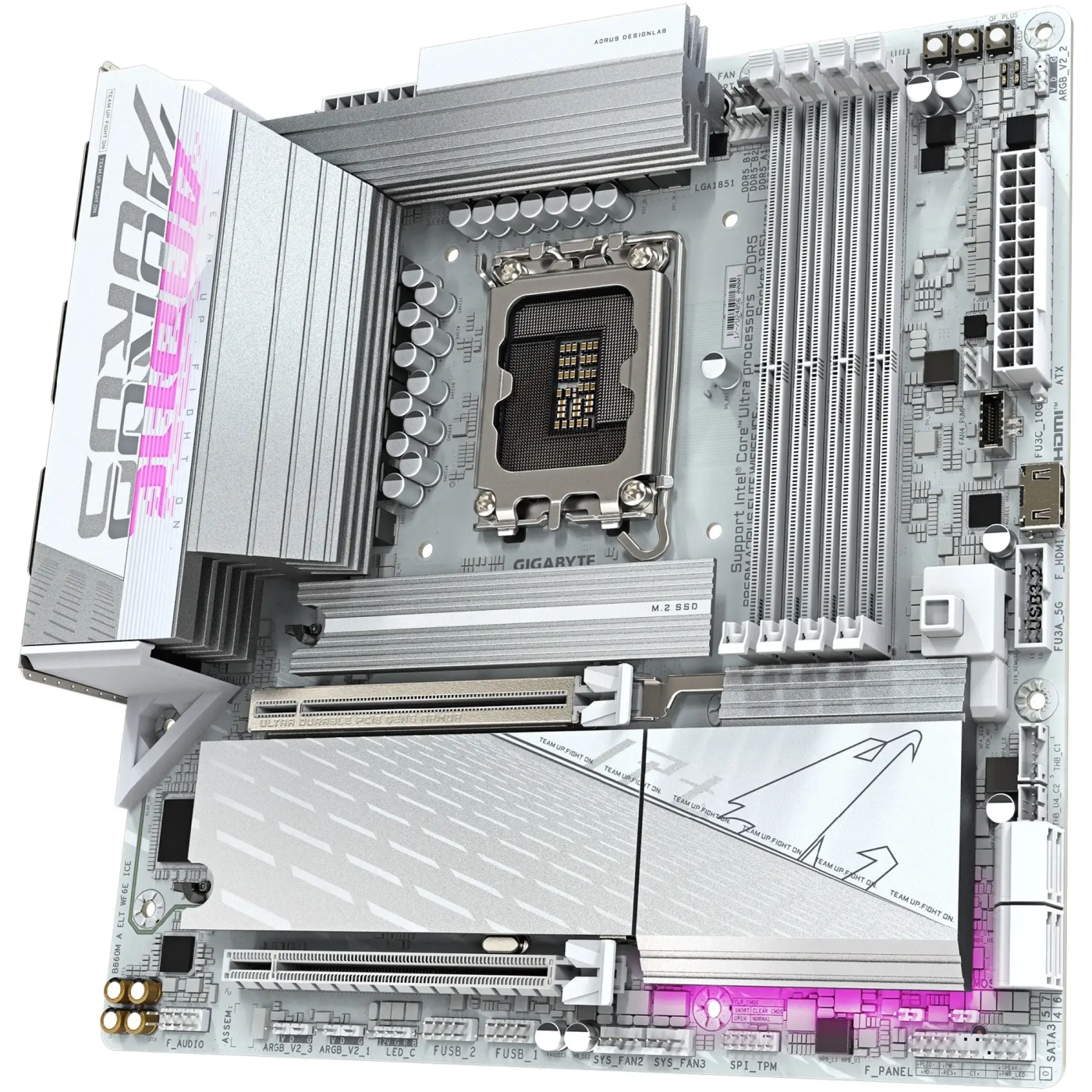 Купить Материнская плата GIGABYTE B860M AORUS ELITE WIFI6E ICE - фото 2