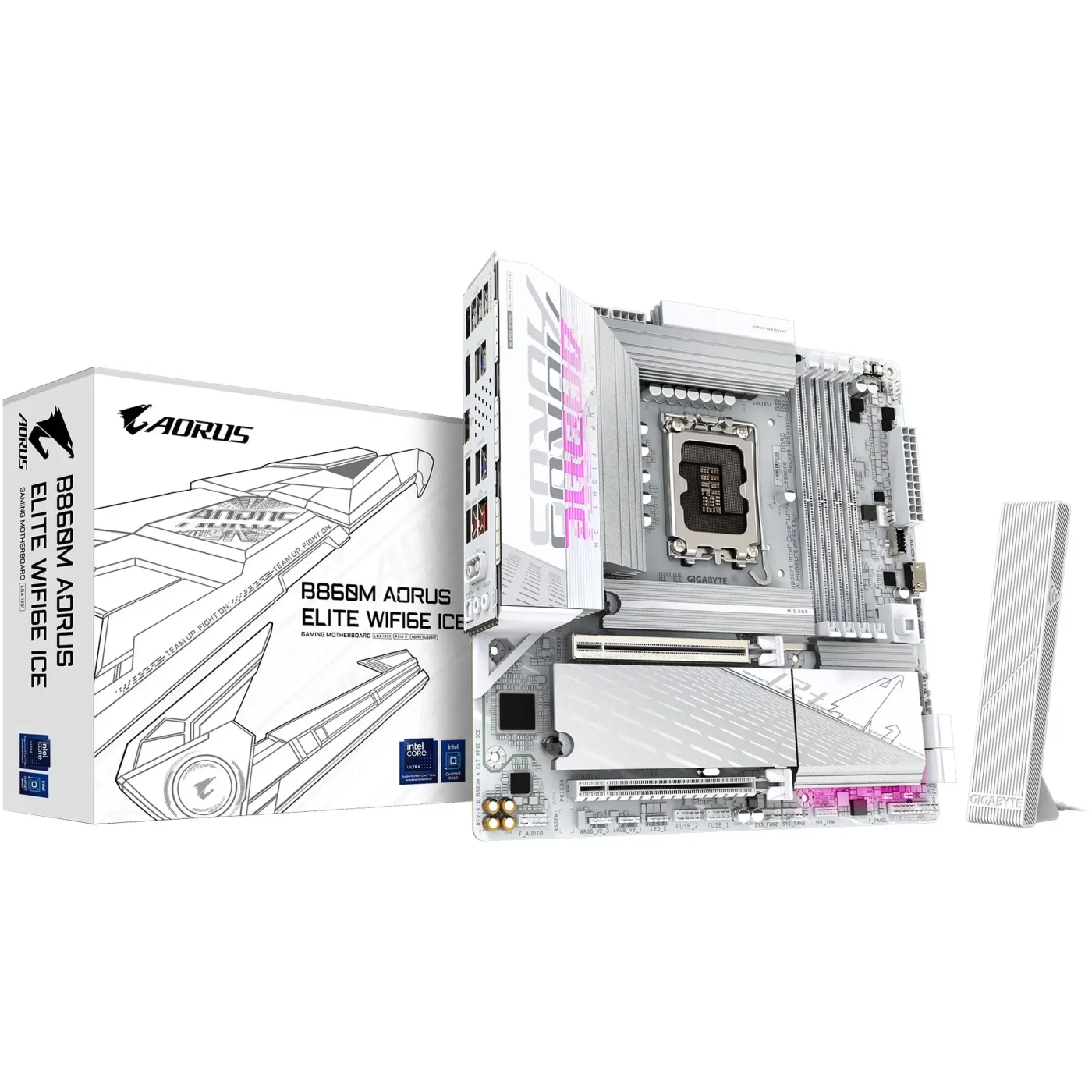 Купить Материнская плата GIGABYTE B860M AORUS ELITE WIFI6E ICE - фото 6