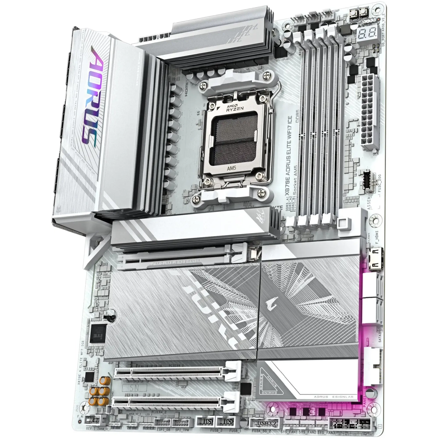 Купить Материнская плата GIGABYTE X870E AORUS ELITE WIFI7 ICE - фото 2