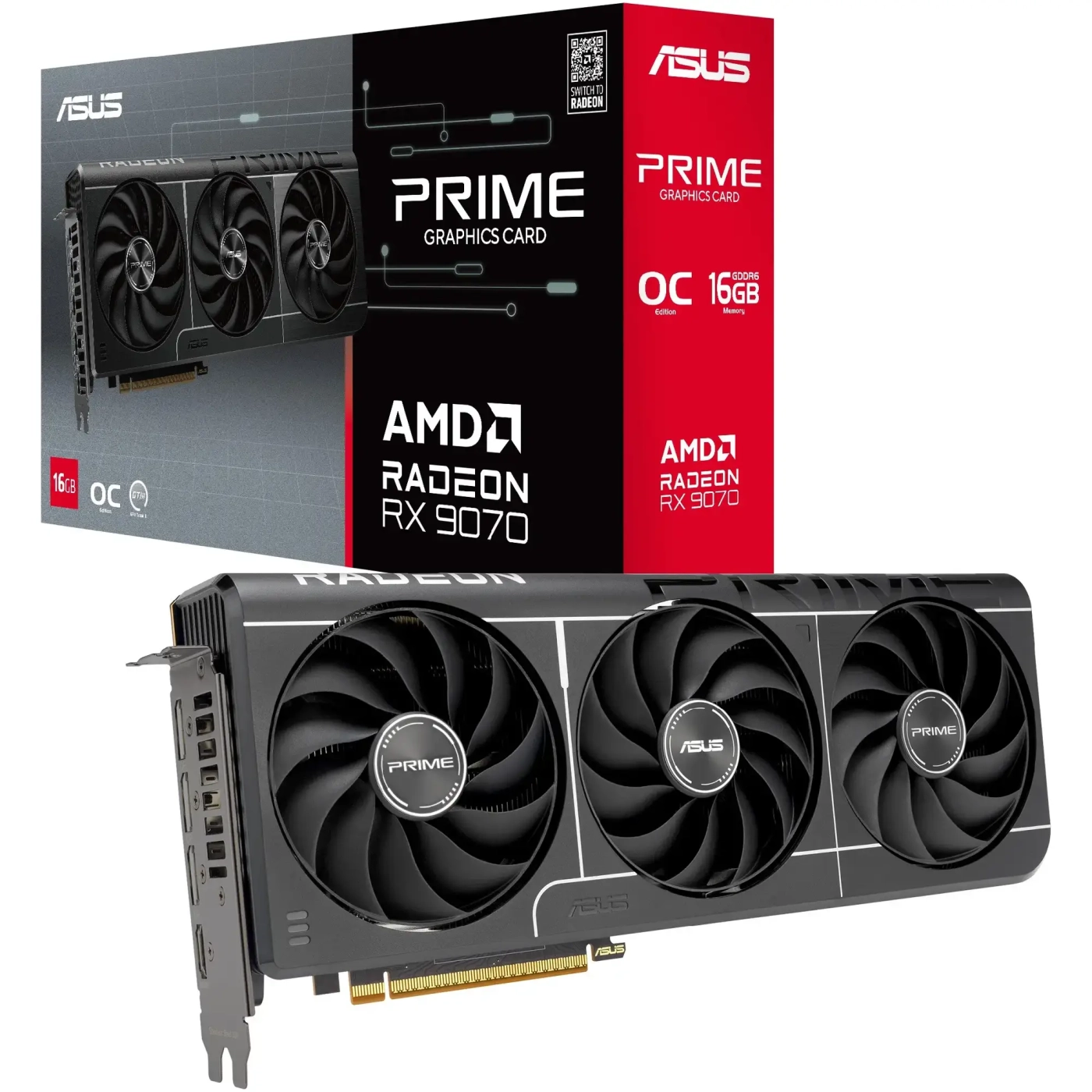 Купити Відеокарта ASUS AMD Radeon RX 9070 PRIME OC EVO 16GB GDDR6 (PRIME-RX9070-O16G-EVO) - фото 8