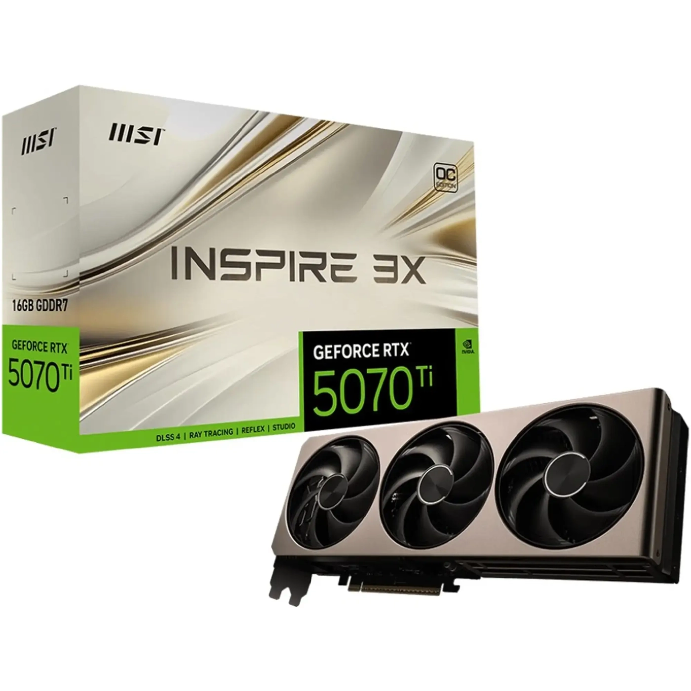 Купити Відеокарта MSI Nvidia GeForce RTX 5070 Ti INSPIRE 3X OC 16G (G507T-16I3C) - фото 7