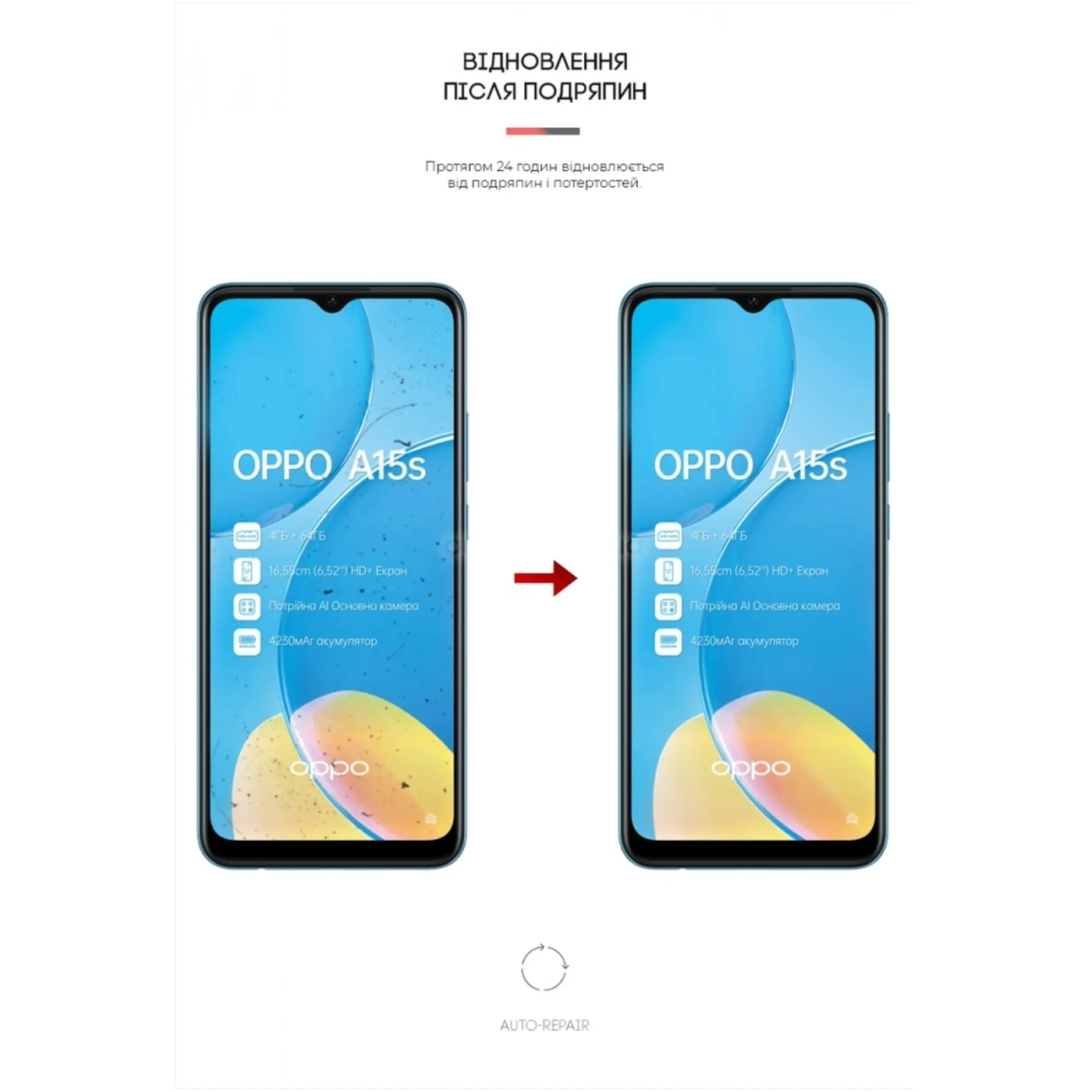 Купить Гидрогелевая пленка ArmorStandart Anti-Blue для OPPO A15s (ARM61203) - фото 3